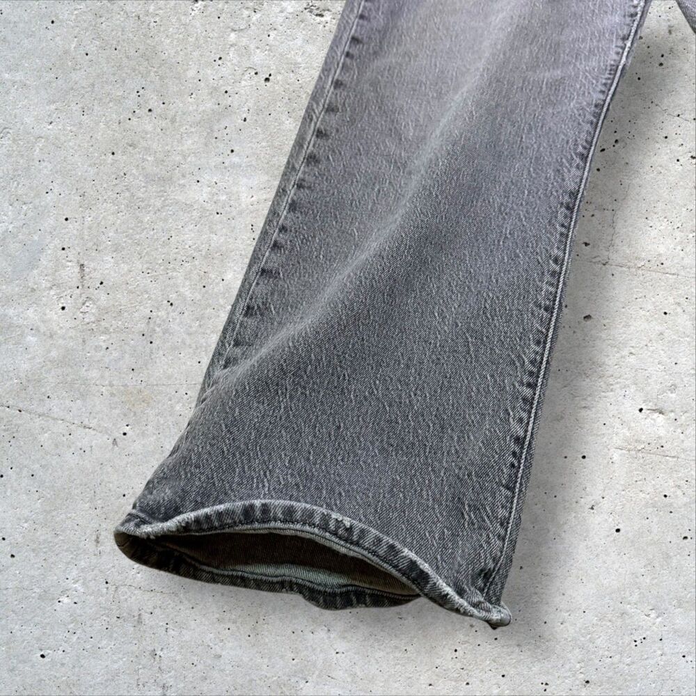 Levi’s 501 Original Fit Women's Jeans Gray Ribcage Straight Button Fly Size 30 - Picture 9 of 13